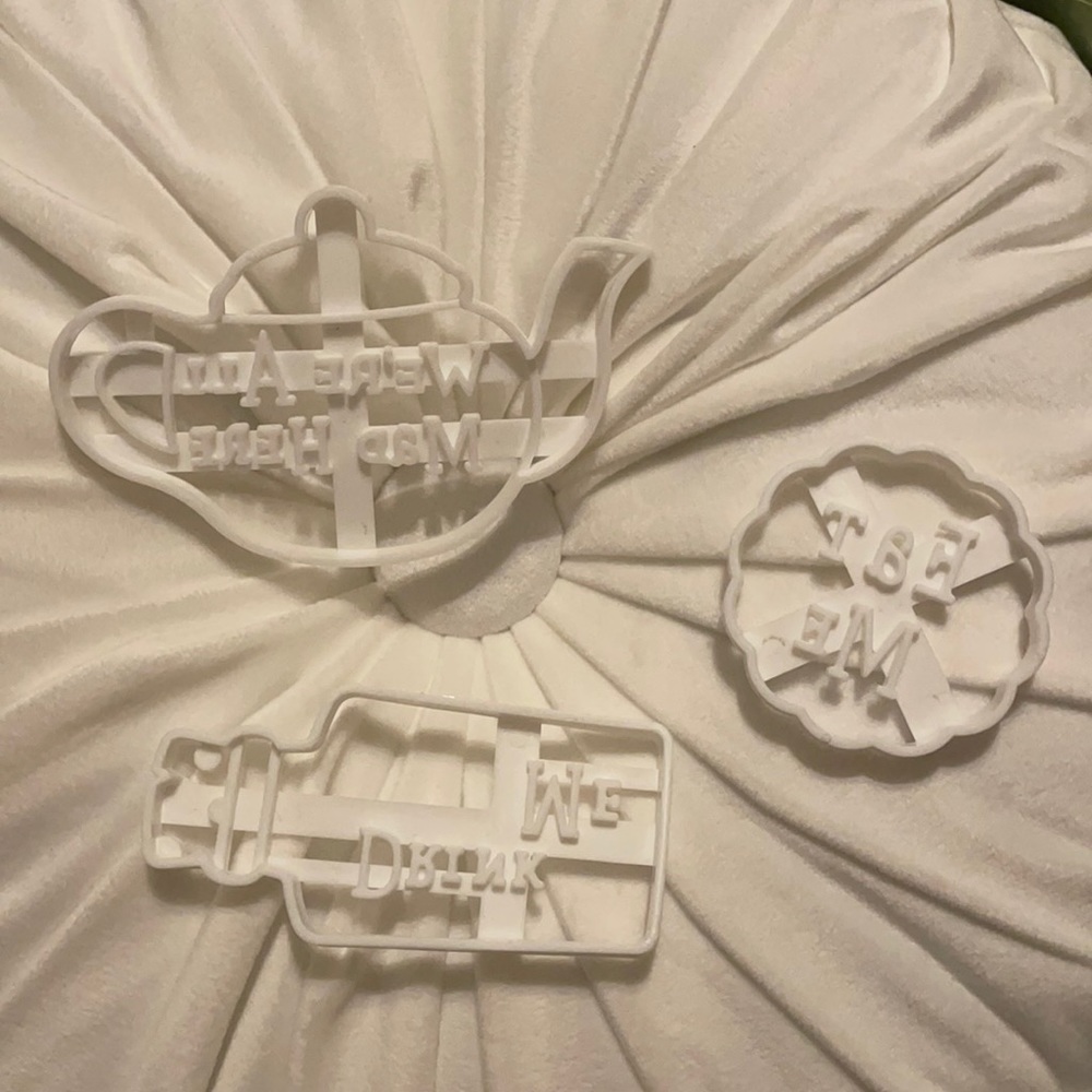 Alice in Wonderland Cookie Cutters Set of 3